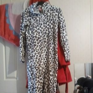 Leopard print onesie